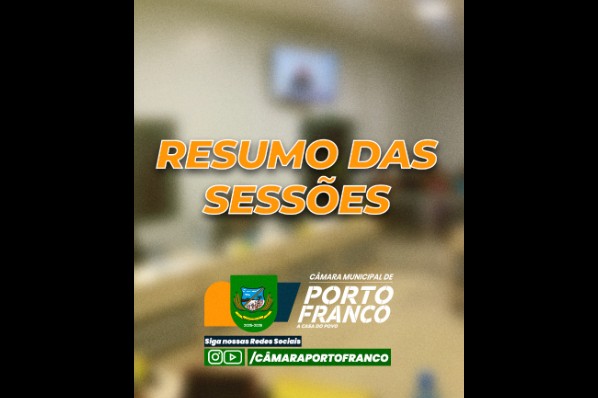 RESUMO DAS SESSÕES